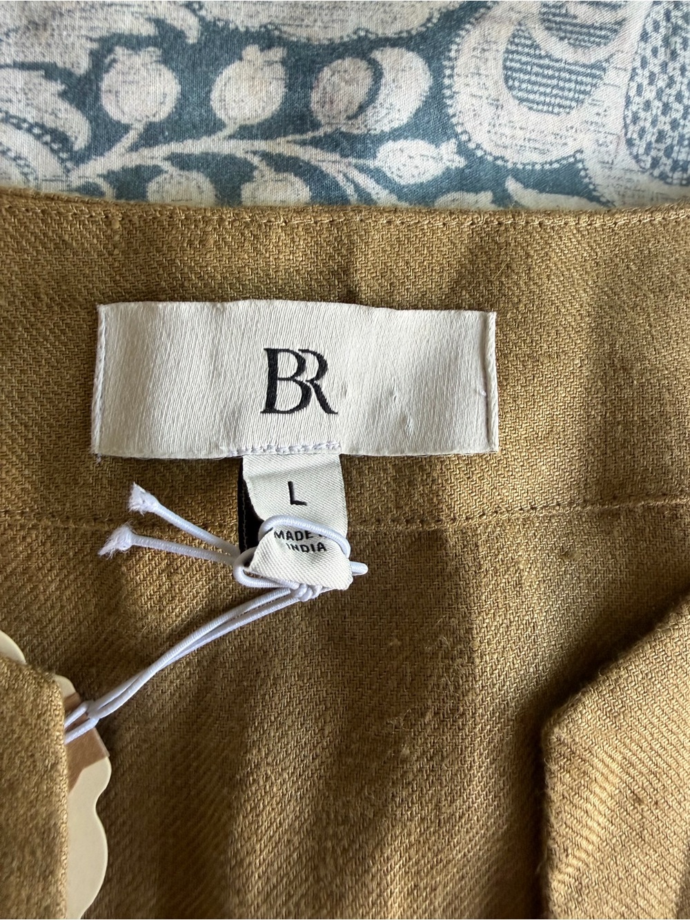 Banana Republic Women’s Linen Tunic NWOT Size L Olive - Picture 7 of 10